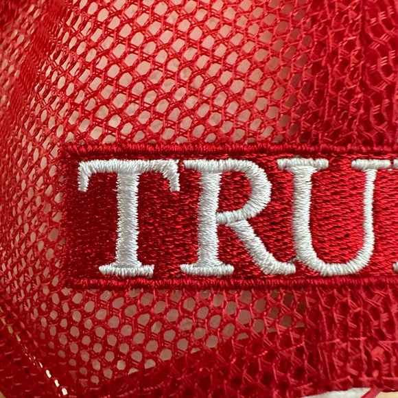 Make America Great Again Trump 45-47 Trucker Hat Red - Picture 9 of 11